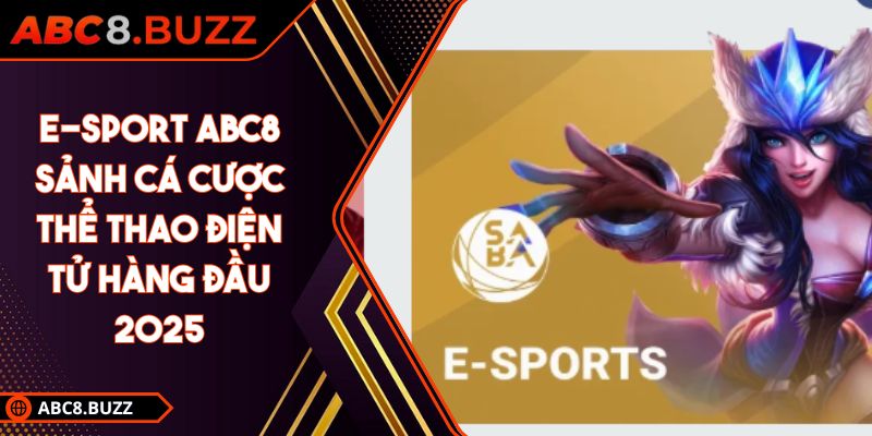 E-Sport ABC8 Sảnh Cá Cược Thể Thao Điện Tử Hàng Đầu 2025 4 E-Sport ABC8