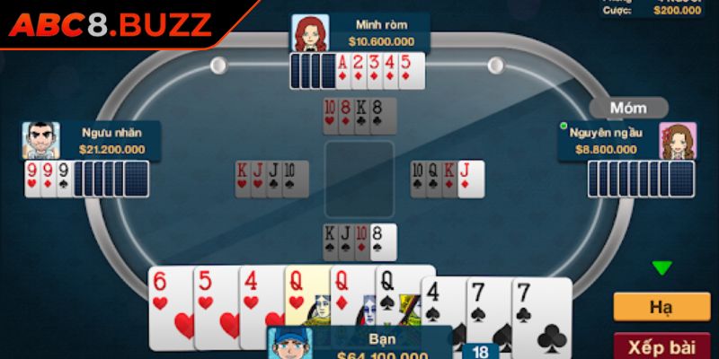 Luật chơi phỏm ABC8 a-z cho tân binh