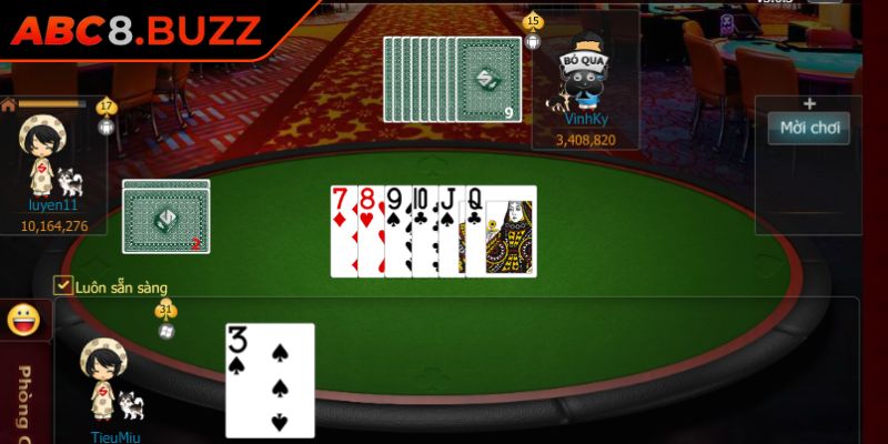 Cách chặn bài khi chơi Sâm Lốc ABC8