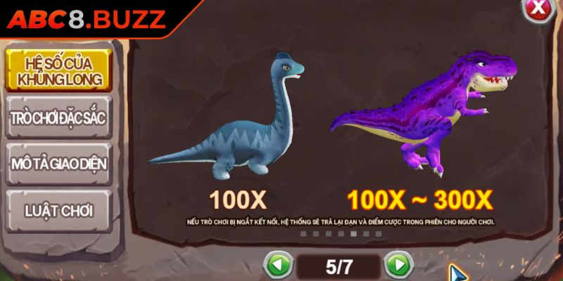 Tính điểm săn khủng long kiếm tiền