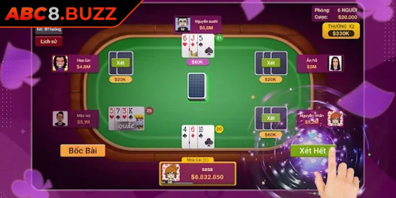 Chiến thuật chia bài Xì Dách ABC8 hợp lý