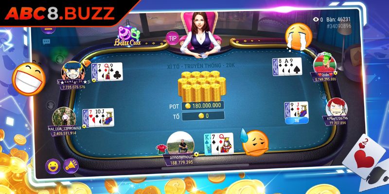 Kinh nghiệm chơi Xì Tố ABC8 cho người mới bắt đầu